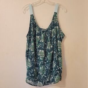 Lane Bryant Floral Tank w/Adjustable Straps, Size 22 LIKE NEW